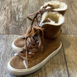 UGG Beven Women's Brown High-Top Sneakers